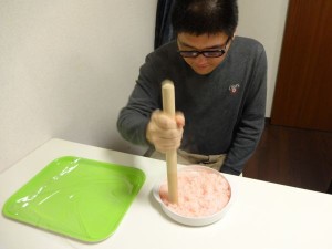 桜餅作り