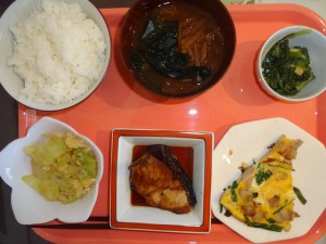 わけぎを使ったランチ