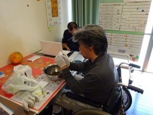 お茶パック詰め